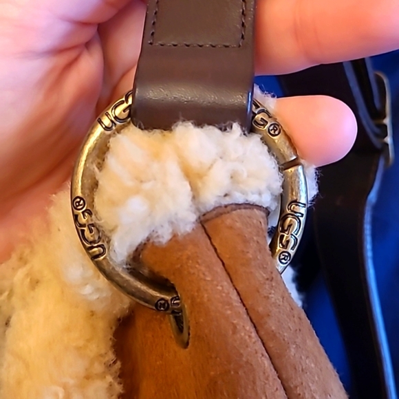 UGG shearling and leather crossbody - Picture 10 of 12